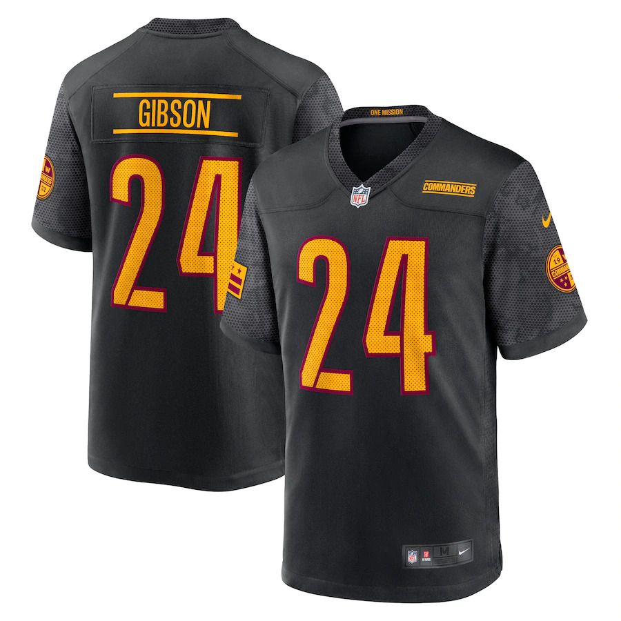 Men Washington Commanders #24 Antonio Gibson Nike Black Alternate Game Player NFL Jersey->washington commanders->NFL Jersey